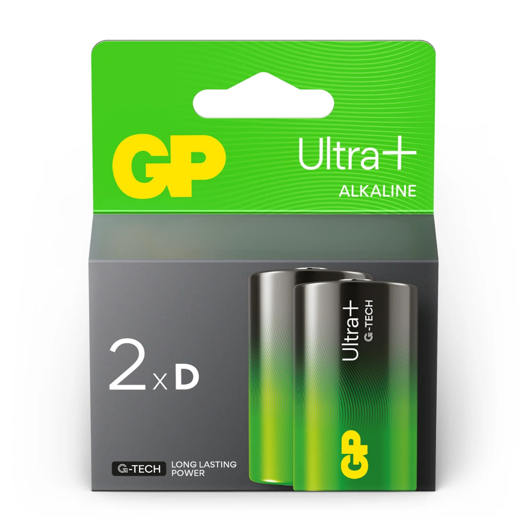 GP Ultra+ Alkaline D Batterijen