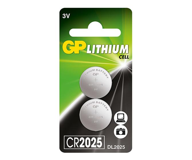 GP CR2025 Pile bouton au lithium