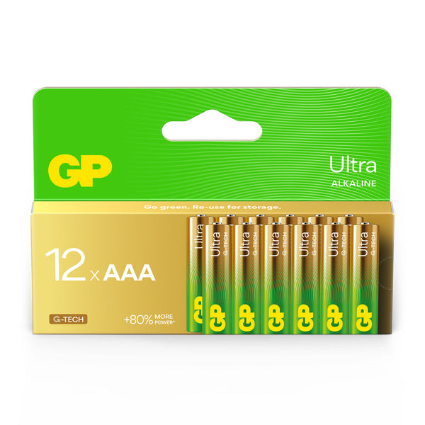 GP Ultra Alkaline AAA Batterijen