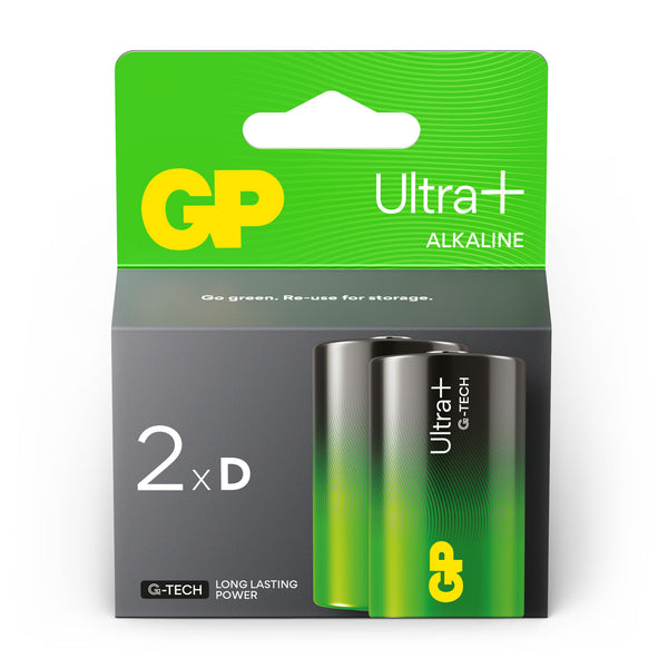 GP Ultra+ Alkaline D Batterijen
