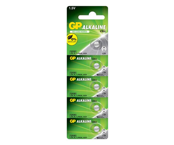 GP 177 Pile bouton alcaline