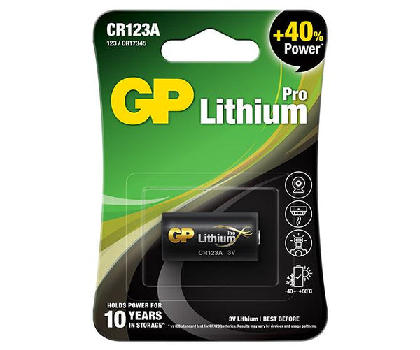 GP CR123A Pro Lithium Battery