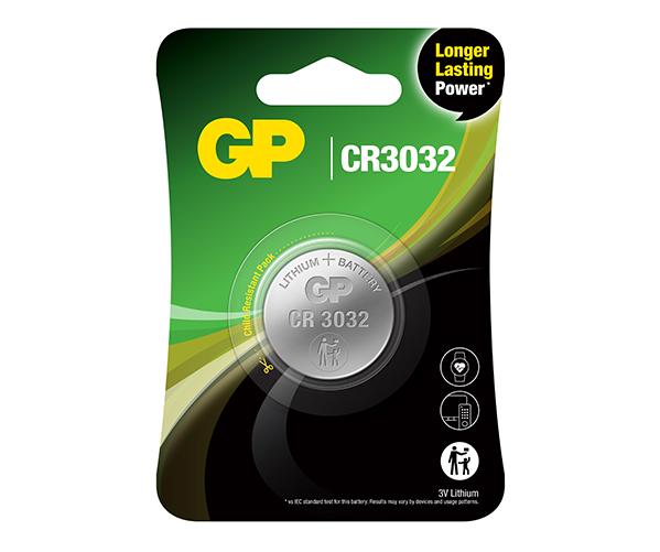 GP CR3032 Piles bouton au lithium